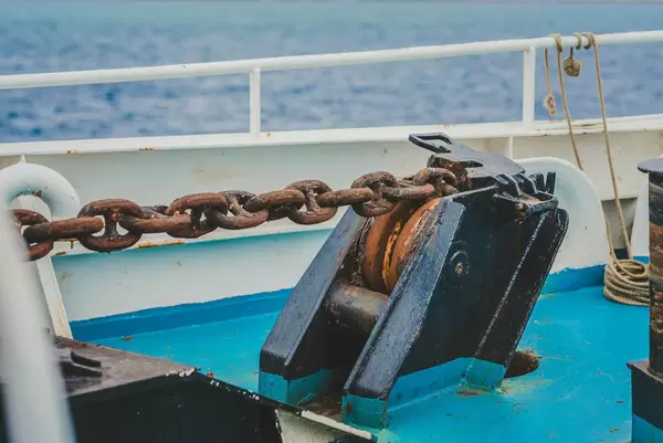 Old Rusty Anchor Chain