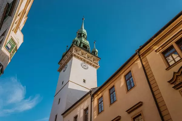 Old Town Hall clock tower in Brno, Czech Republic