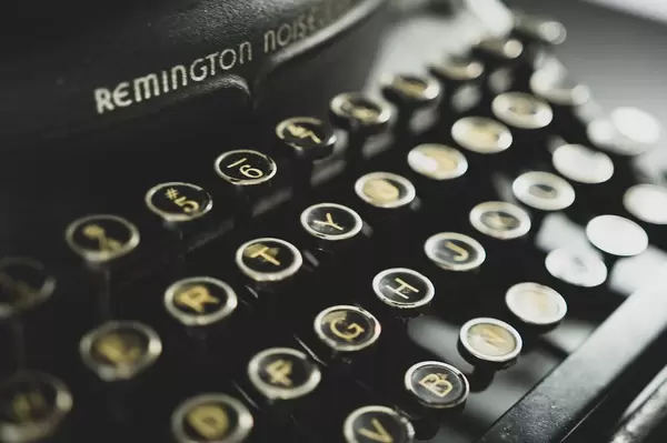Old typewriter keyboard
