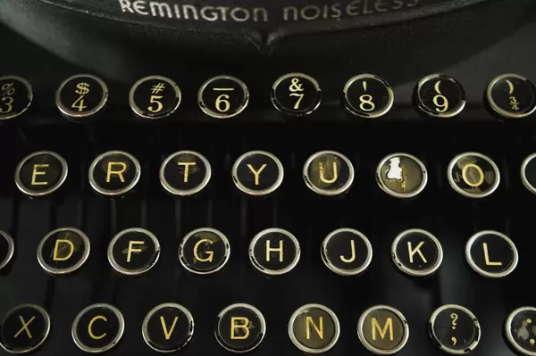 Old typewriter keys