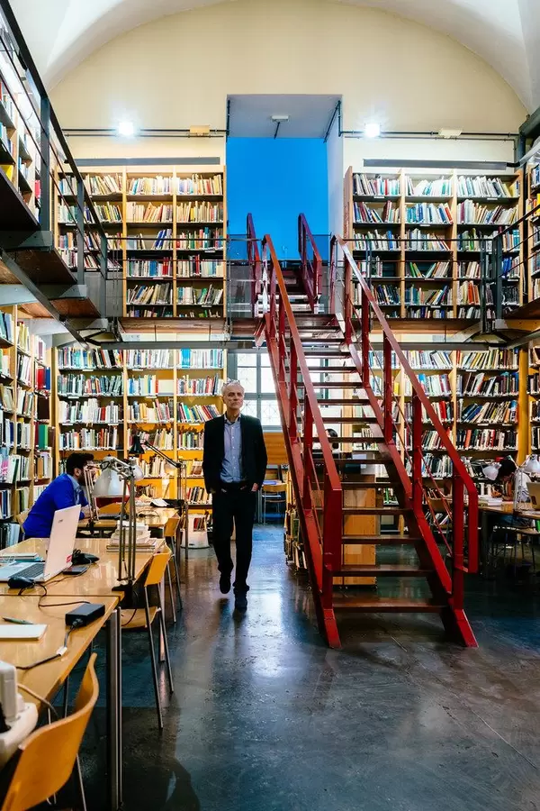 Oldschool library in Greece