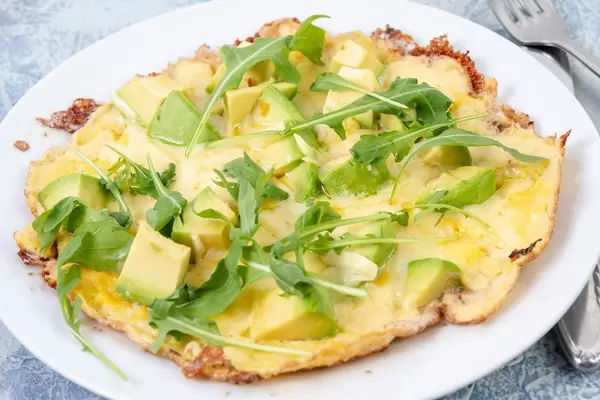 Omlette with Cheese and sliced Avocado (Flip 2019)