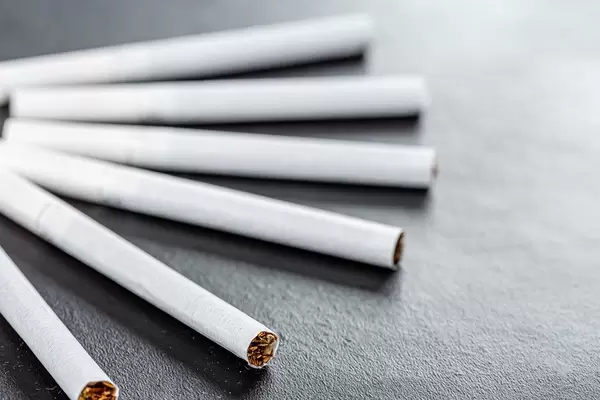 On a black background cigarettes closeup (Flip 2019)