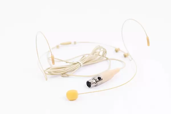 On head Conference Microphone isolated above white background