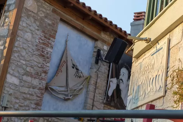 Open air cafe in Chalkidiki