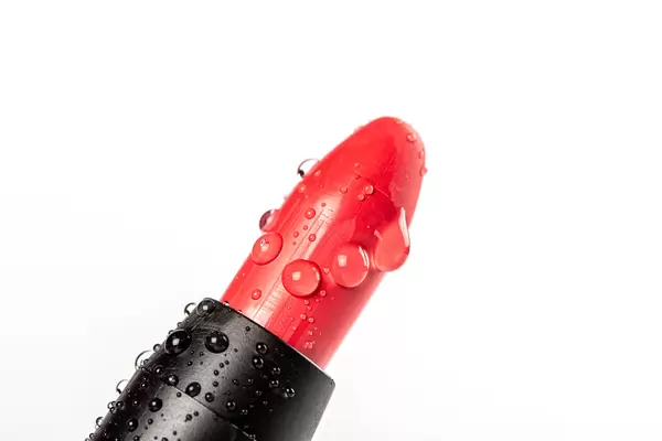 Open matte lipstick with drops