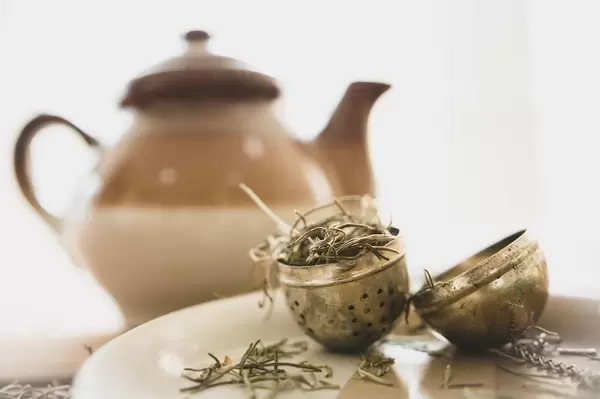 Open tea infuser with herbs (Flip 2019)