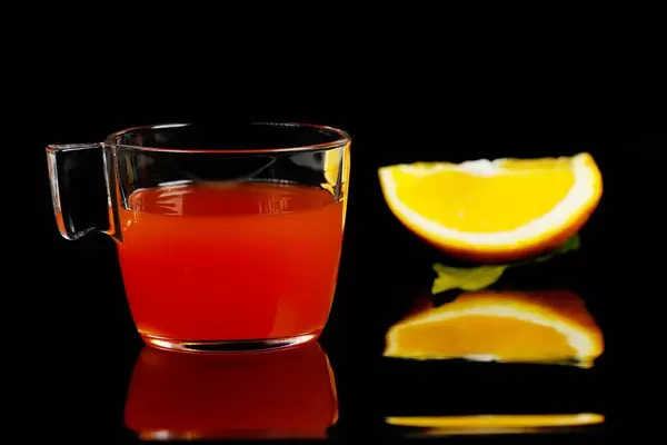 Orange winter punch, German drink