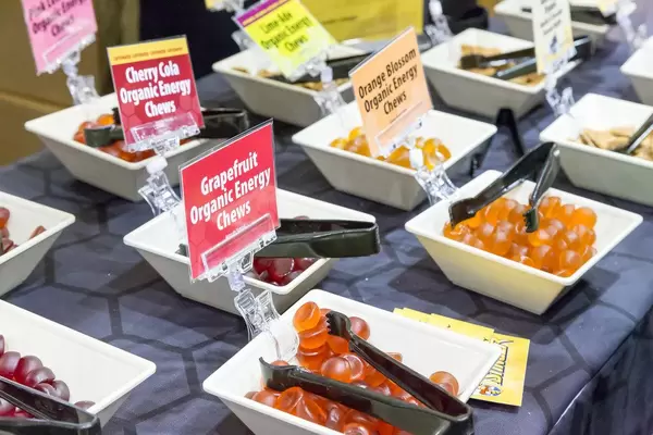 Organic Energy Chews in verschiedenen Geschmacksrichtungen