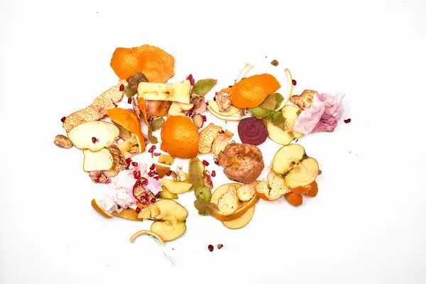 Organic food waste. Zero waste, recycle, waste sorting concept