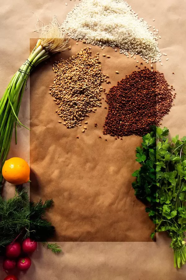 Organic fresh vegetables. Healthy eating and Diet concept. (Flip 2019)