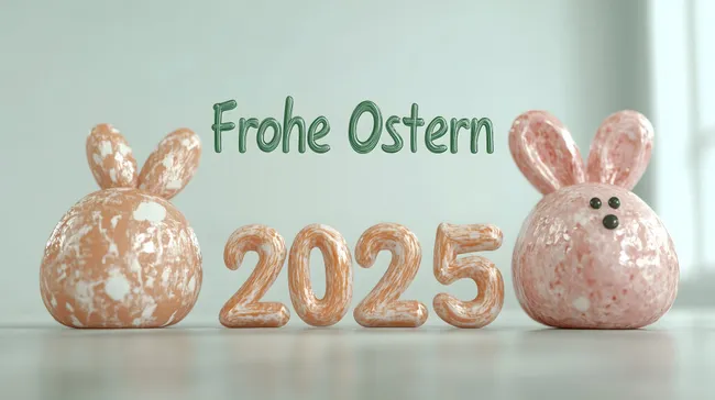 Ostergrüße mit putzigem Hasenmotiv 2025