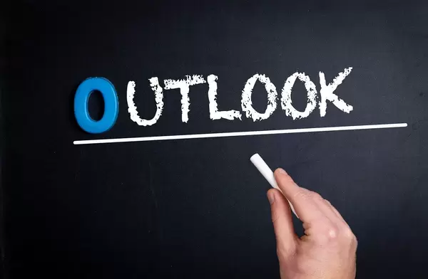 Outlook text on blackboard