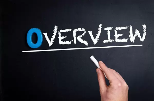 Overview text on blackboard