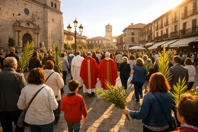 Palmsonntag bei traditioneller Prozession in Spanien