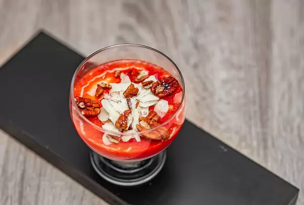 Panna Cotta With Nuts And berries