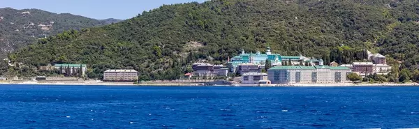 Panorama des Klosters Agios Panteleimon