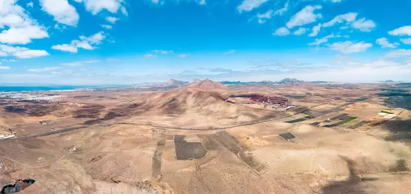 Panorama of a deserted landscape / Panorama einer verlassenen Landschaft