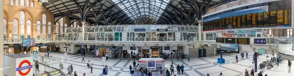 Panorama of Liverpool Street station in London