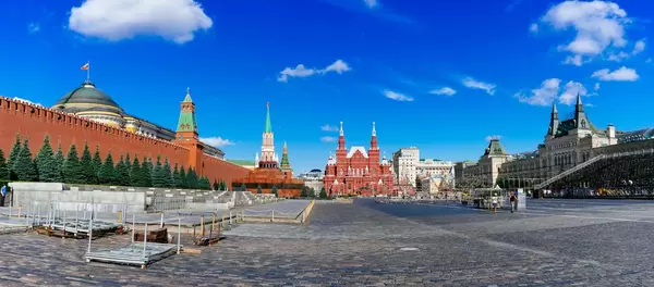 Panorama of Red Square landmarks / Panorama der roten Platz Wahrzeichen