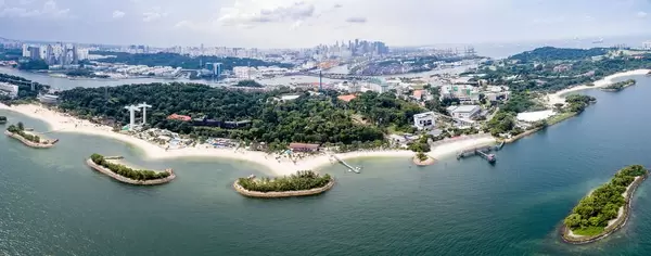 Panorama of Sentosa Island