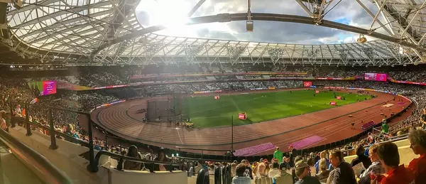 Panorama view of IAAF world championship 2017 at London Olympic stadium