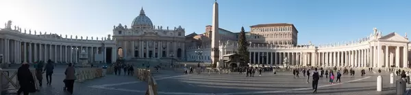 Panorama vom Petersdom in Rom, Italien