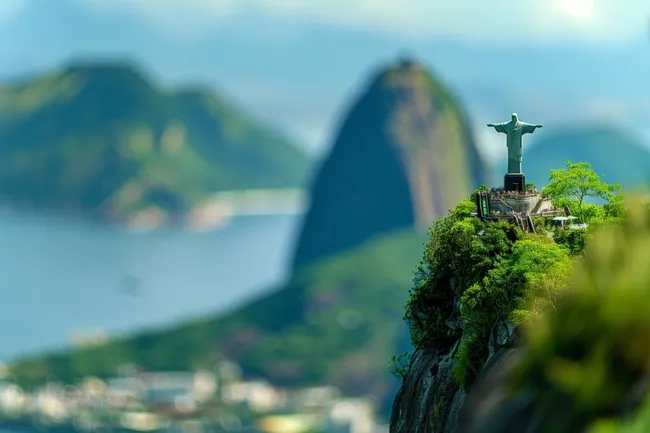 Panorama von Rio de Janeiro mit Christusstatue