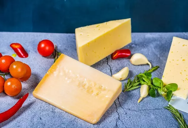 parmezan Cheese On background