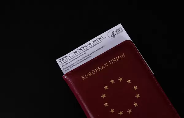 Passport with Vaccination record card
