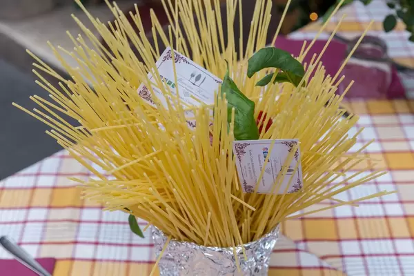 Pasta - Spaghetti im Mamma Roma Restaurant in Rom