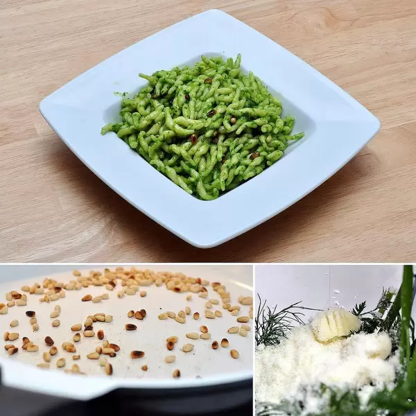 Pasta with self-made Pesto. #yummy #pasta #instafood #hellofresh #hellofreshpics #hellofreshgewinnspiel #pesto