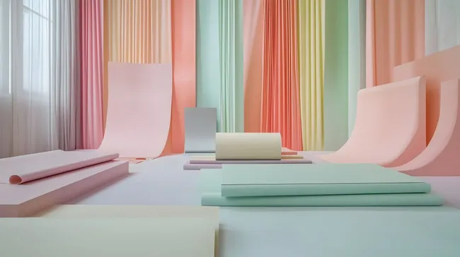 Pastellfarbene Hintergrundkulisse für Produktfotografie