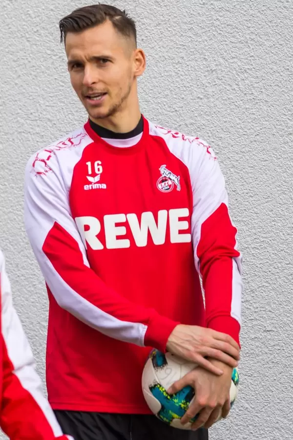 Paweł Olkowski vor dem Training am 30.01.2018
