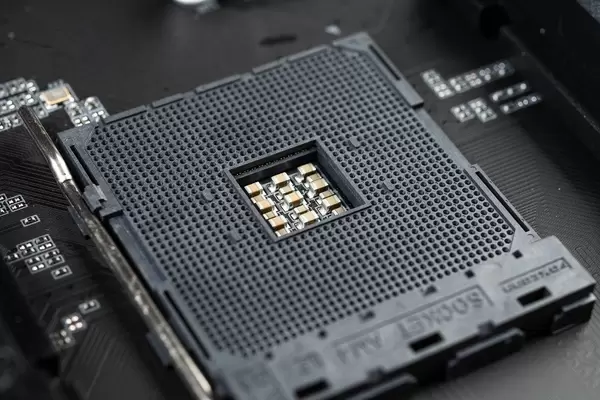 PC Prozessor Slot am Computer Motherboard