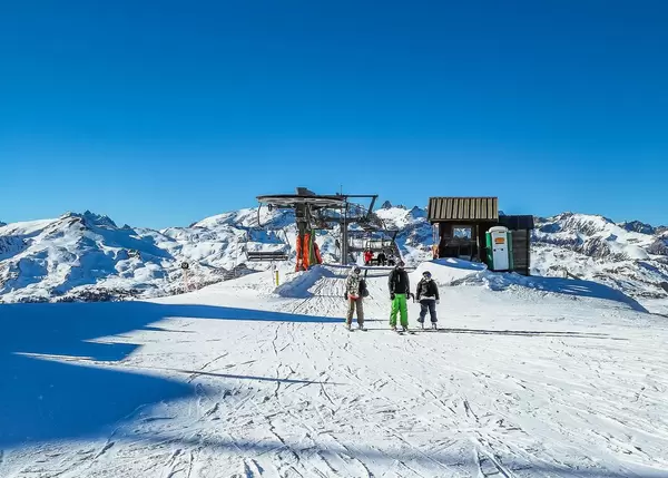 People at ski resort  Flip 2019