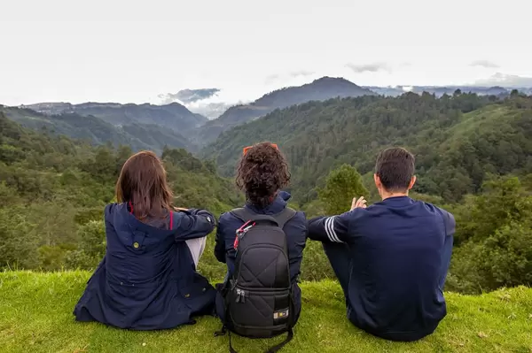 People enjoing the landscape
