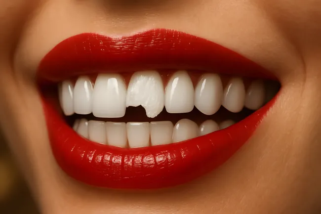 Perfekt geschminkte Lippen mit rotem Lippenstift