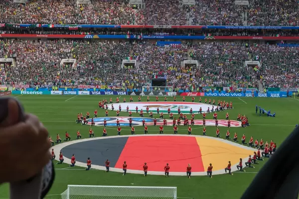 Performance vor dem Spiel Deutschland gegen Mexiko