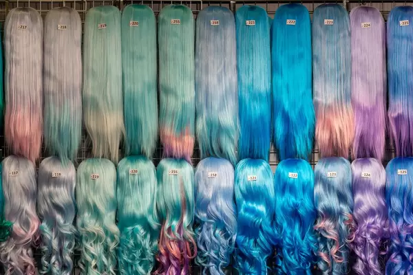 Perücken in leuchtenden Farben perfekt für Cosplay