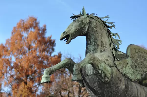 Pferdestatue im Mirabellgarten, Salzburg