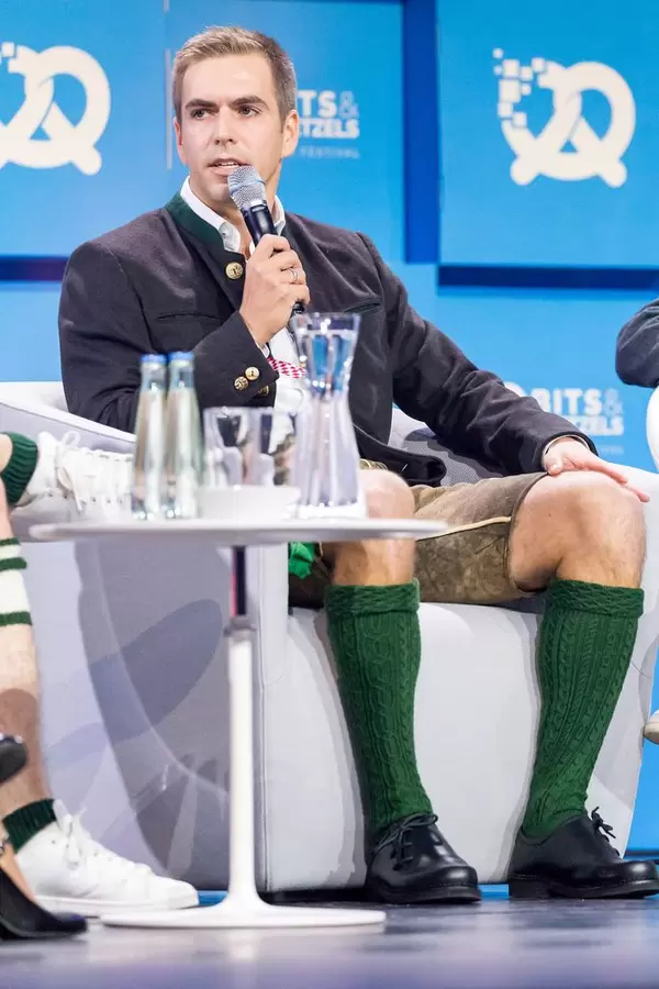 Philipp Lahm in Lederhose