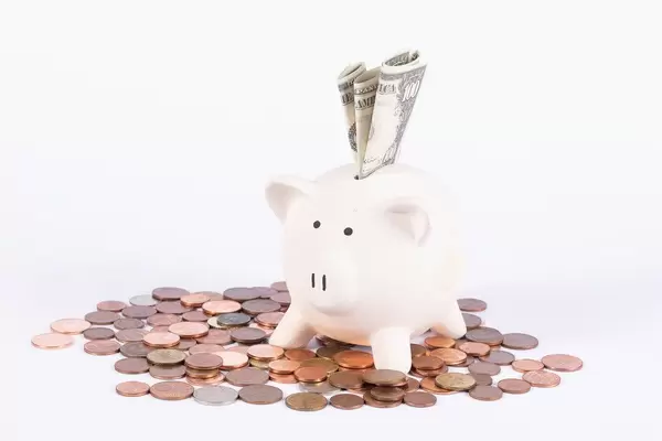 Piggy bank full of money