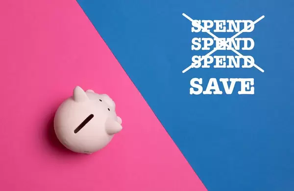 Piggy bank saving concept