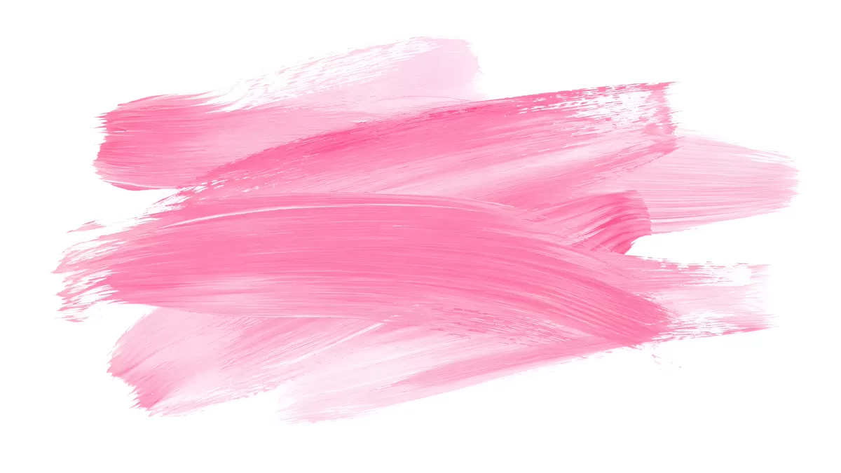 Pinke Pinselstriche auf weißem Hintergrund
