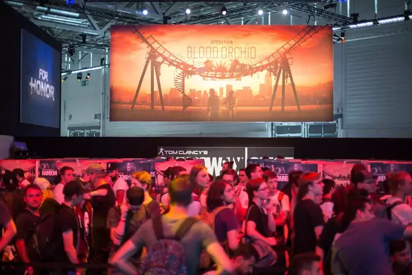 Plakat von Operation Blood Orchid bei der Gamescom 2017