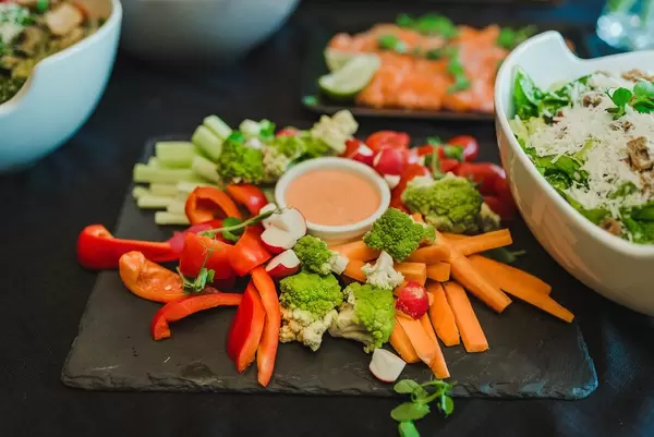 Plate Of Carrot, Paprica And Vegetable Mix