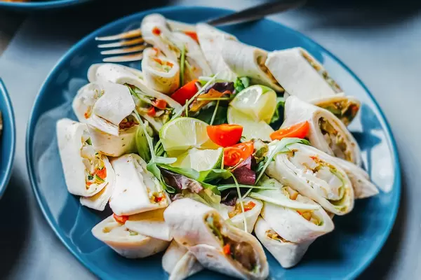 Plate of Fresh Crab Lavash