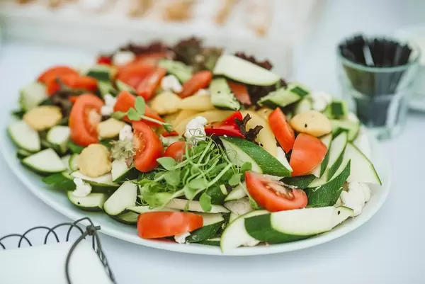 Plate of fresh salad