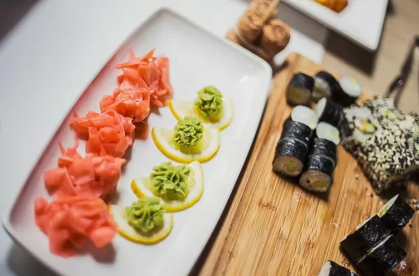 Plate of Fresh Sushi